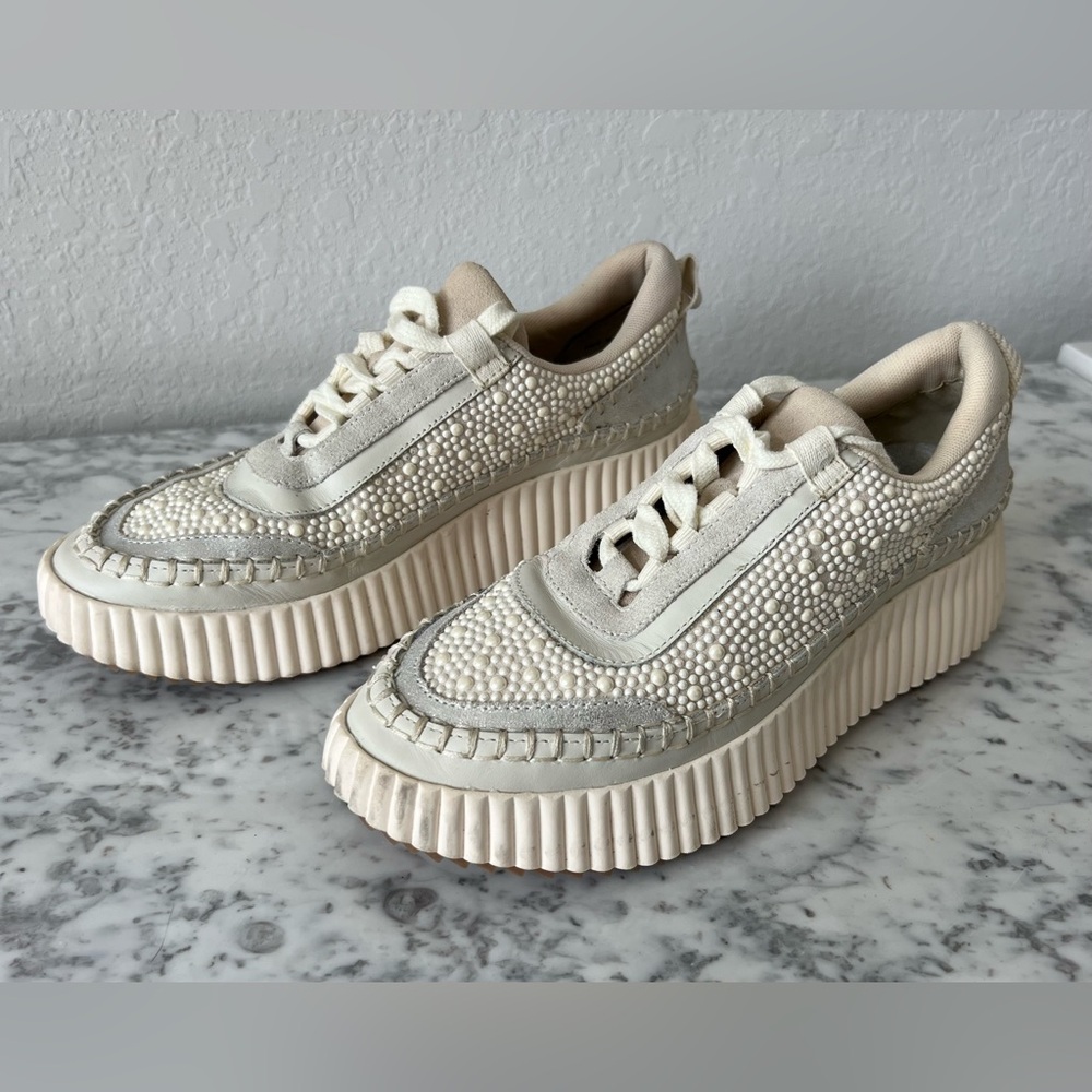 Dolce Vita Cream Platform Sneakers - Picture 2 of 7